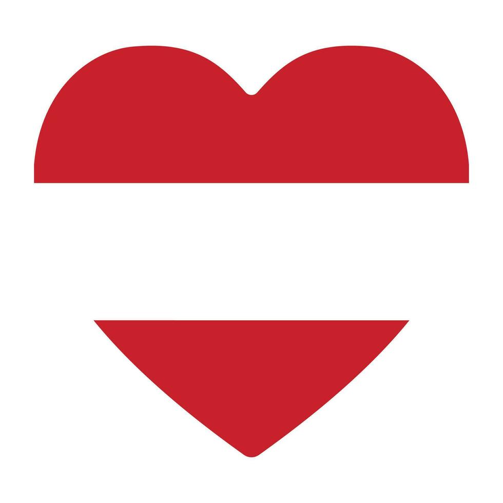 Austria flag. Flag of Austria in design shape vector