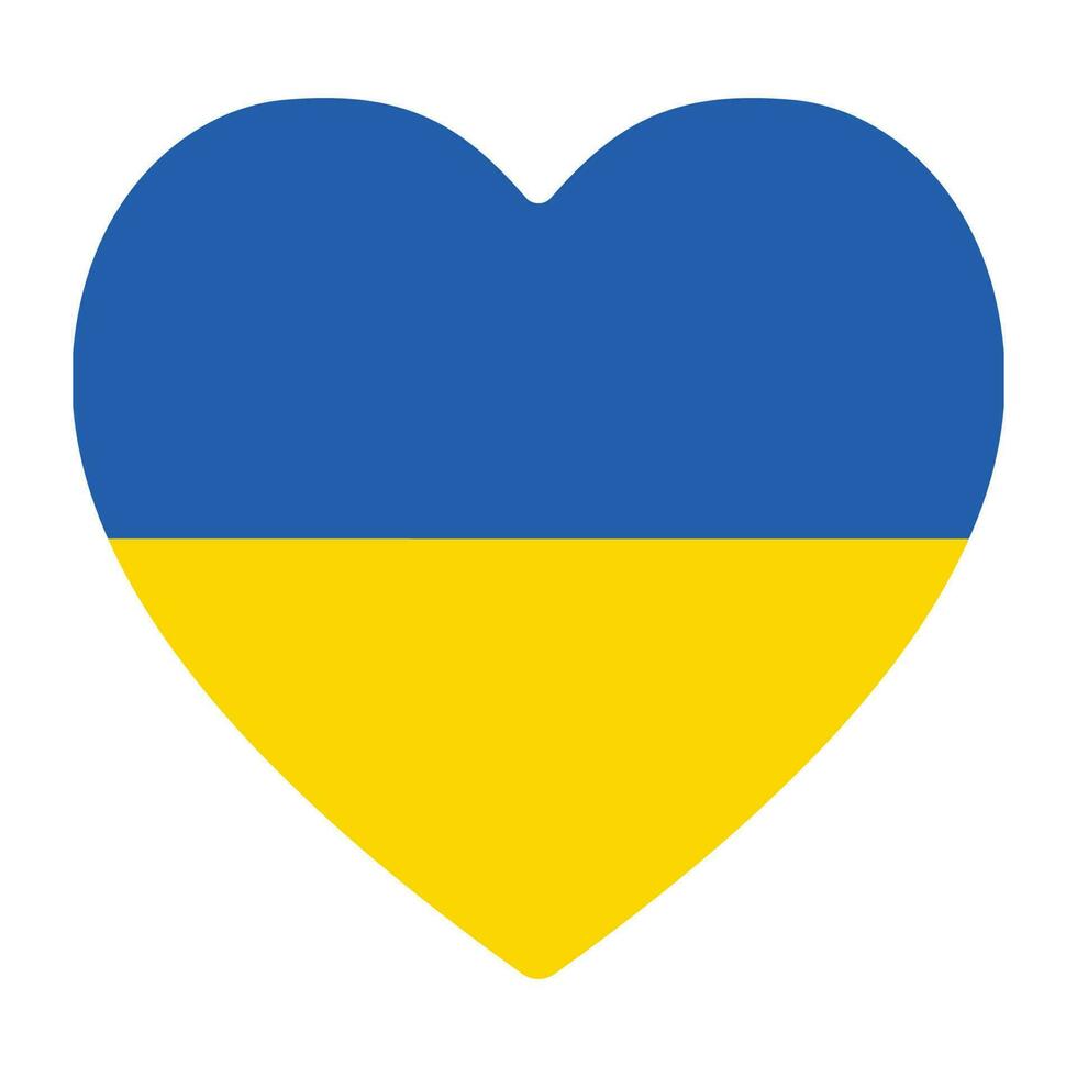 Ukraine flag in design shape vector