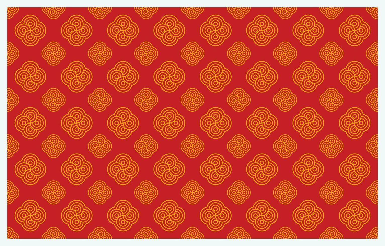 editable oro y rojo sin costura circulo modelo antecedentes vector