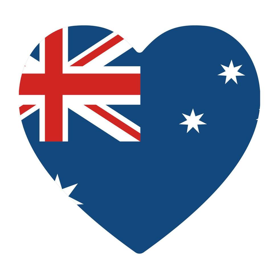 bandera de Australia. el australiano bandera en diseño forma vector