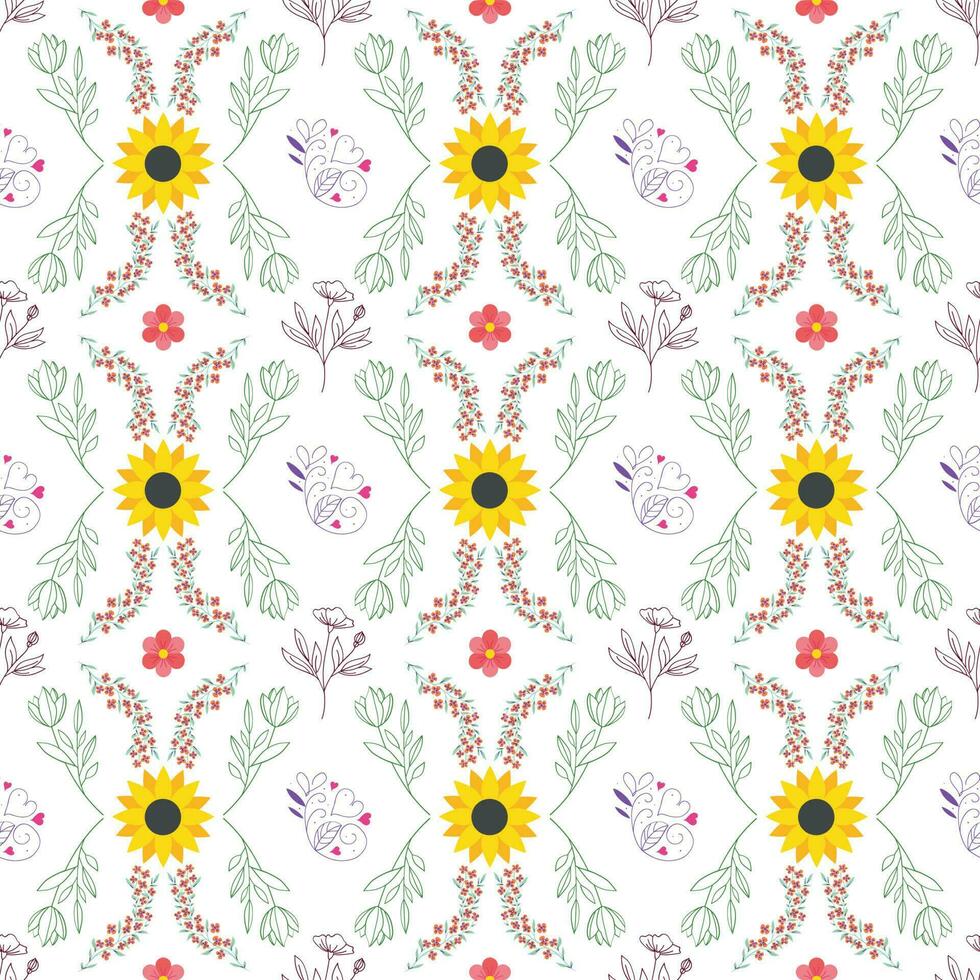 vector sin costura floral modelo ilustración diseño eps vol-10, textil floral modelo fondo, repetido patrón, elegante resumen patrones, modelo para decoración