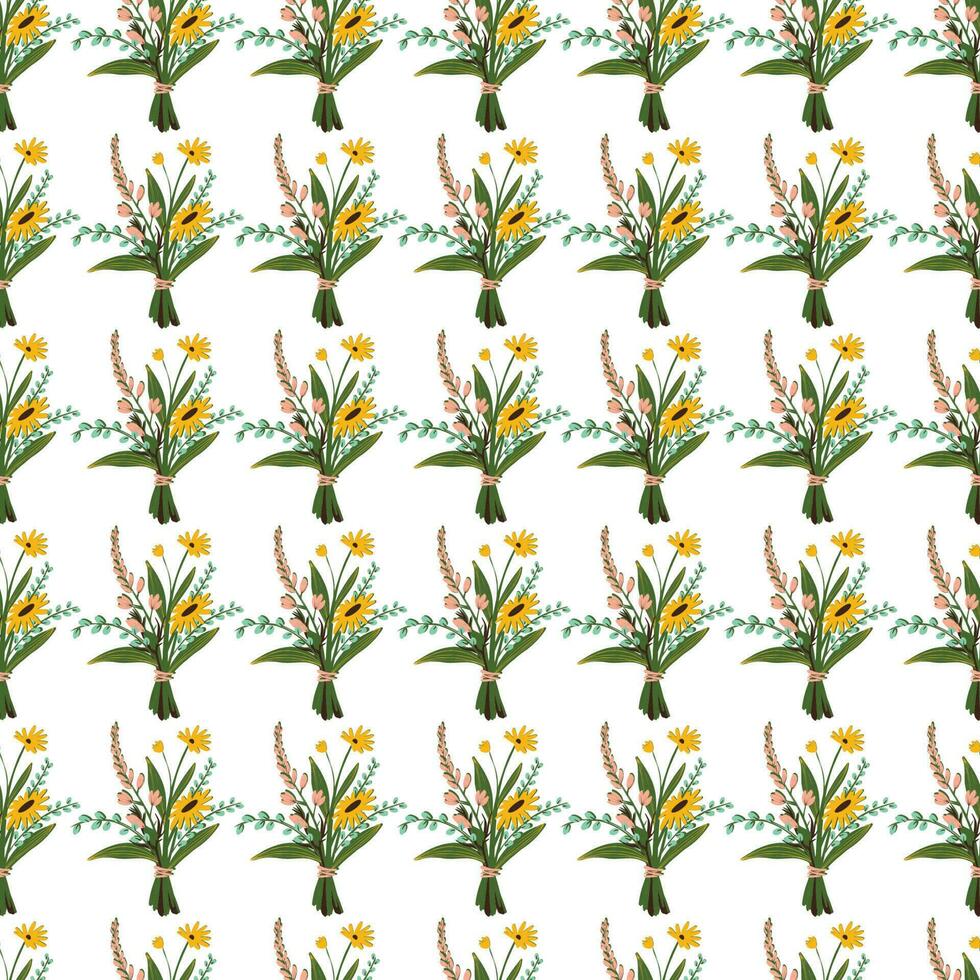 Vector Seamless Floral Pattern Illustration Design EPS Vol-11, Textile Floral Pattern Background, Repeated Pattern, Elegant abstract Patterns, Pattern For Decoration