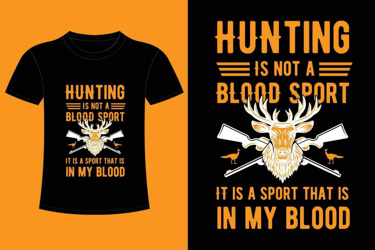 Hunting T shirt Design. vector