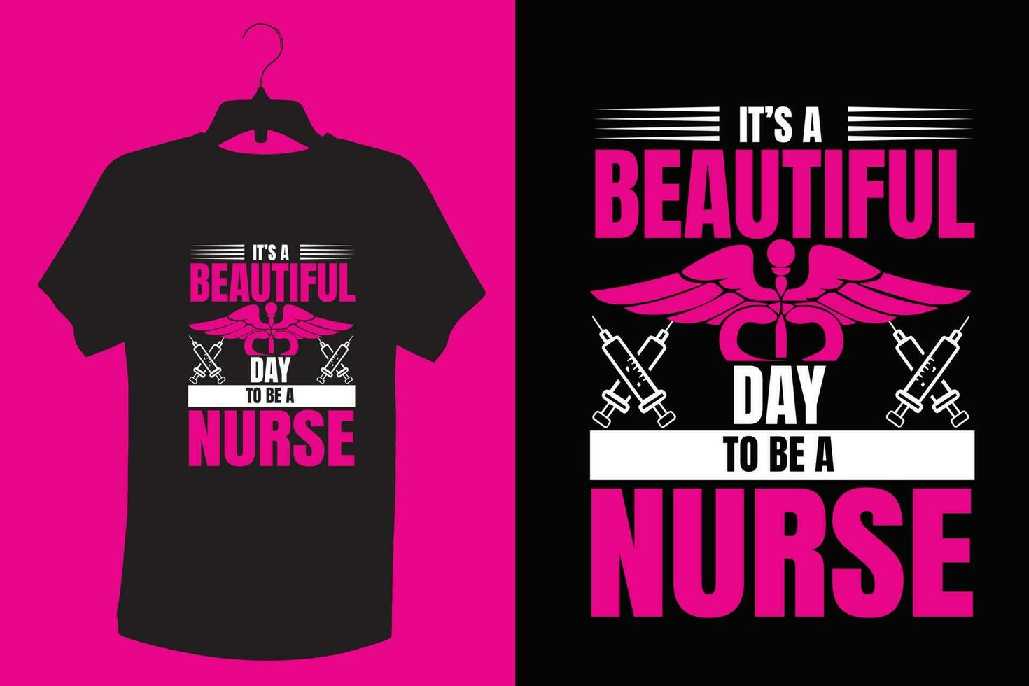 enfermero camiseta diseño. vector