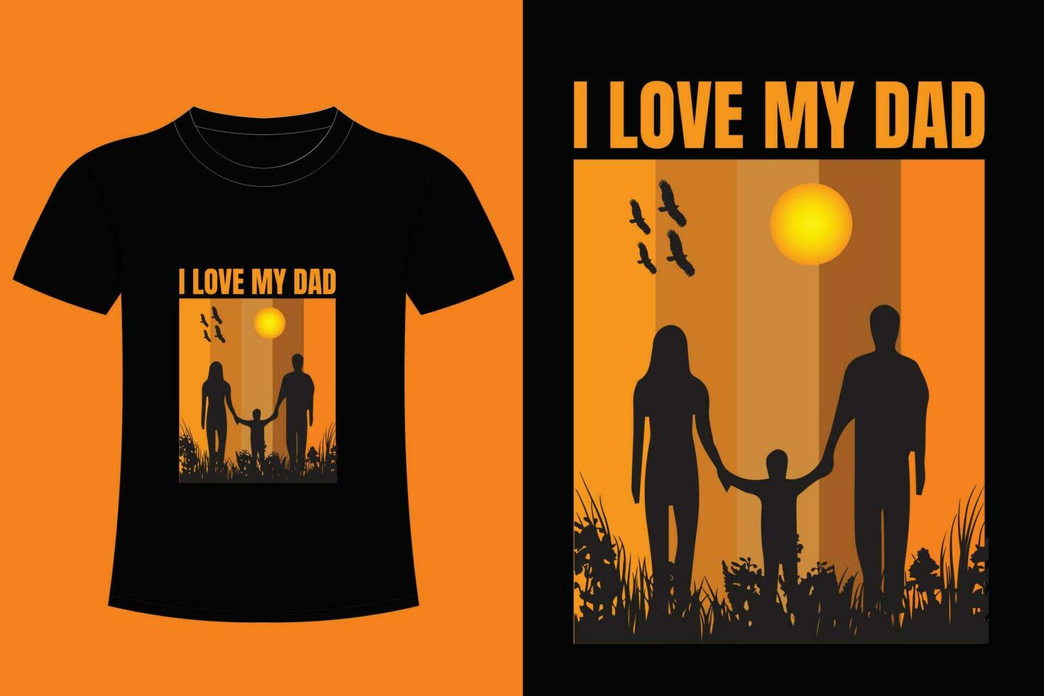 Father Day T-shirt Design. Dad day t-shirt design. vector