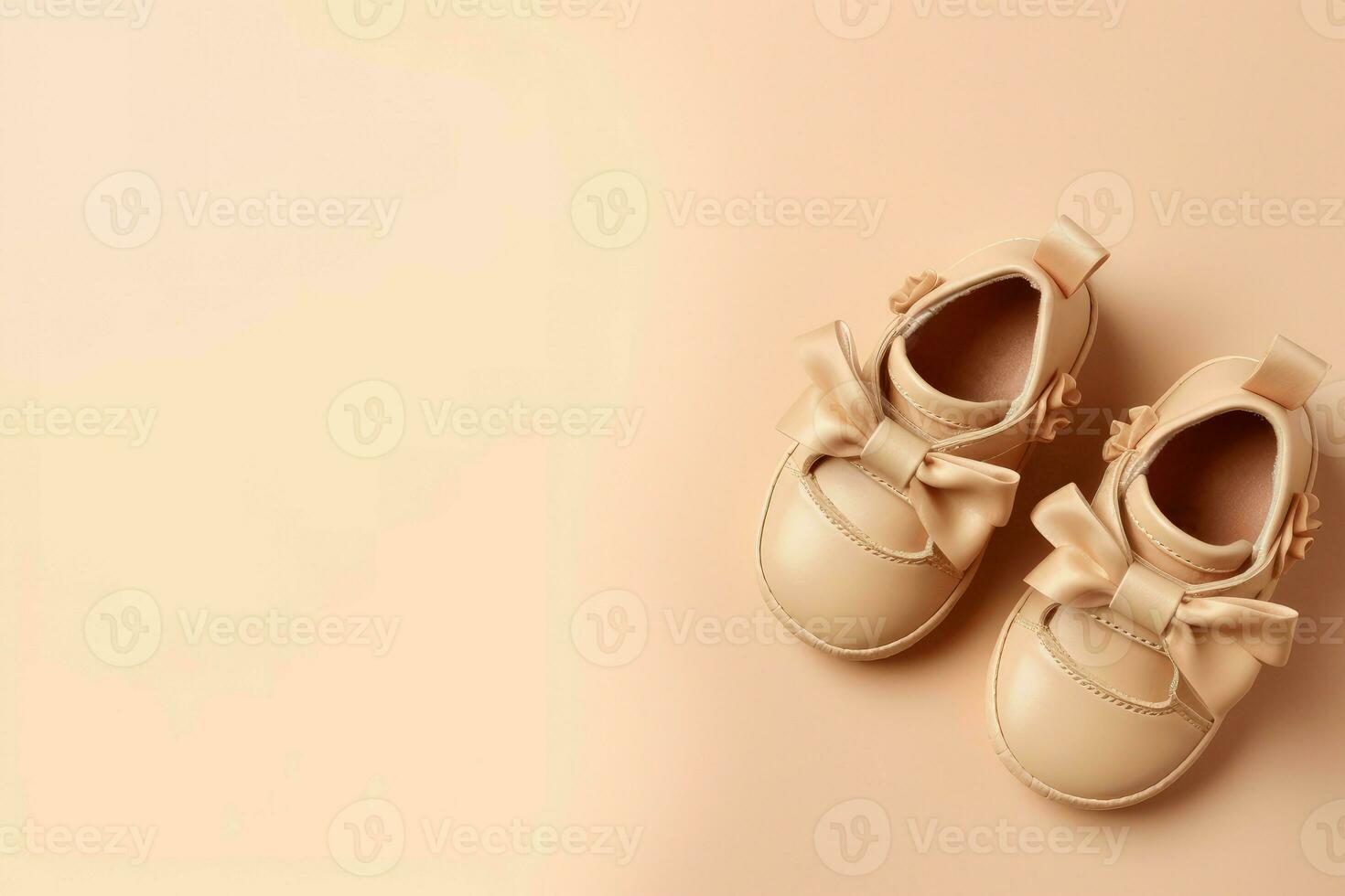 Baby shoes. Generate Ai photo