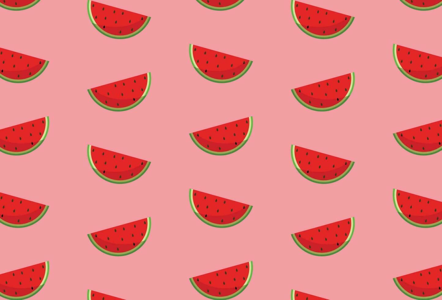 Watermelon Playful Vector Background