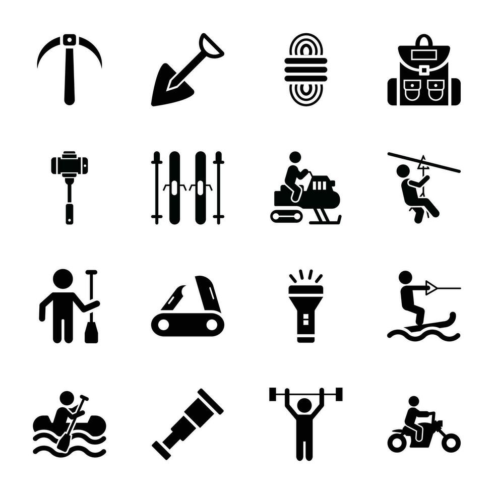 Travel Gadgets Icons vector