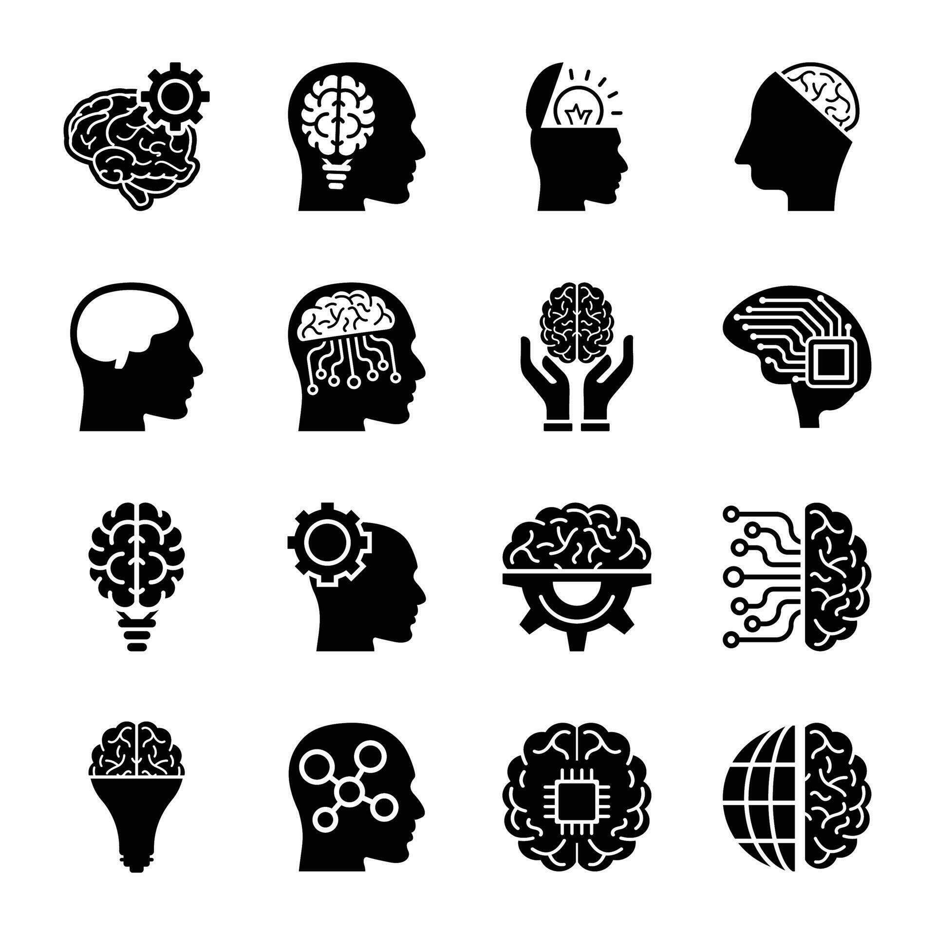 Human minds icons 24114959 Vector Art at Vecteezy