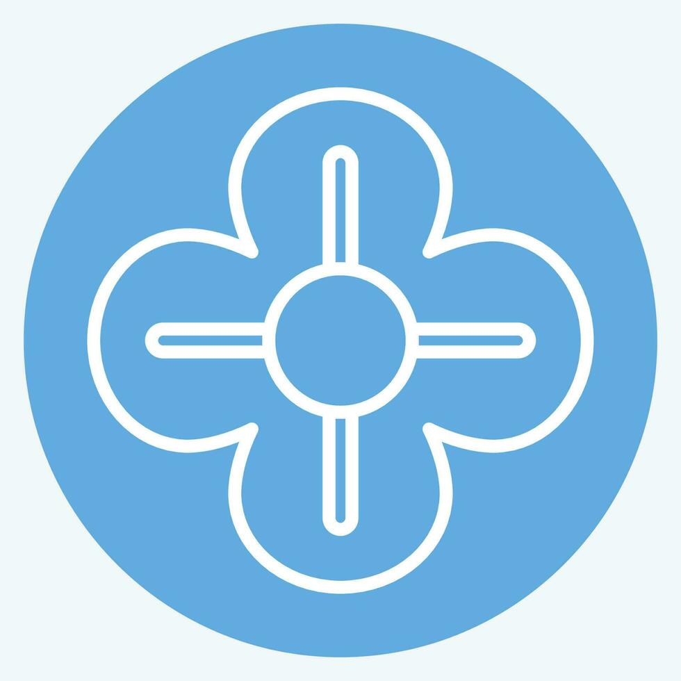 Icon Poppy. related to Flowers symbol. blue eyes style. simple design editable. simple illustration vector