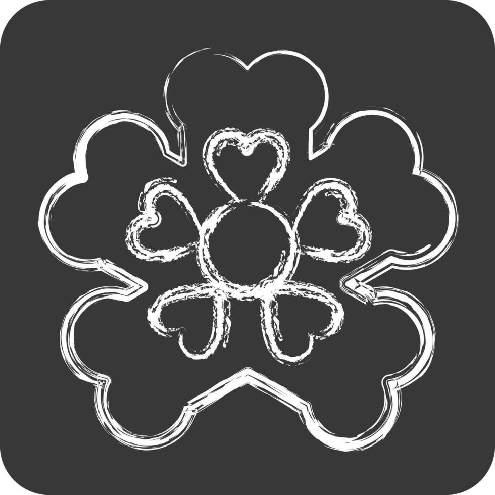 Icon Primrose. related to Flowers symbol. chalk Style. simple design editable. simple illustration vector