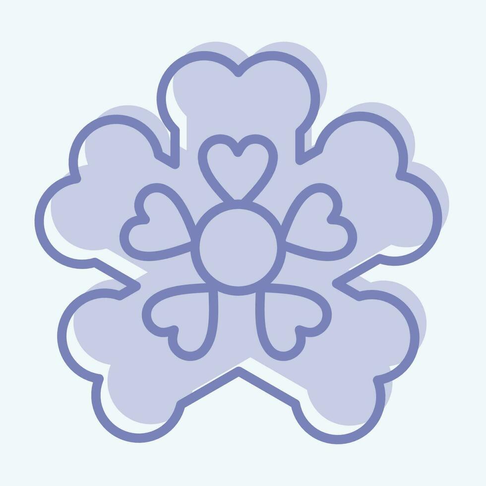 icono primavera. relacionado a flores símbolo. dos tono estilo. sencillo diseño editable. sencillo ilustración vector