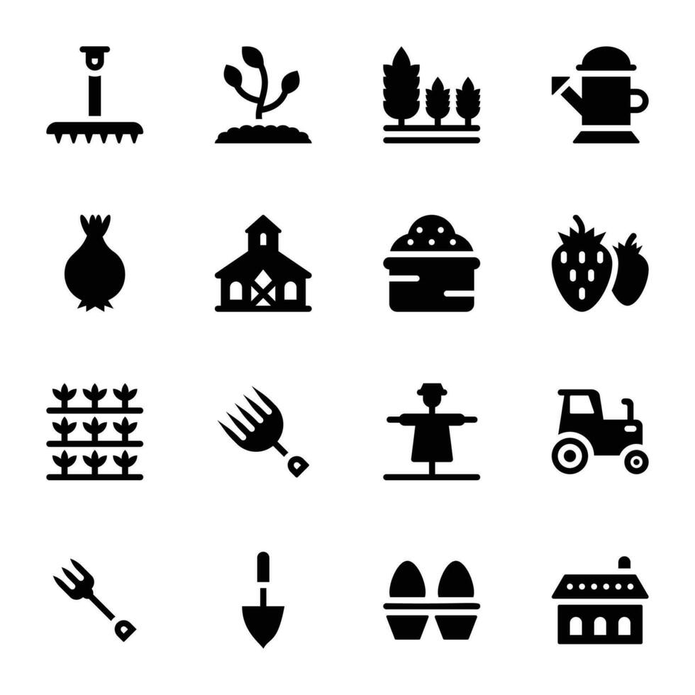 Ecology Glyph Vector Icons