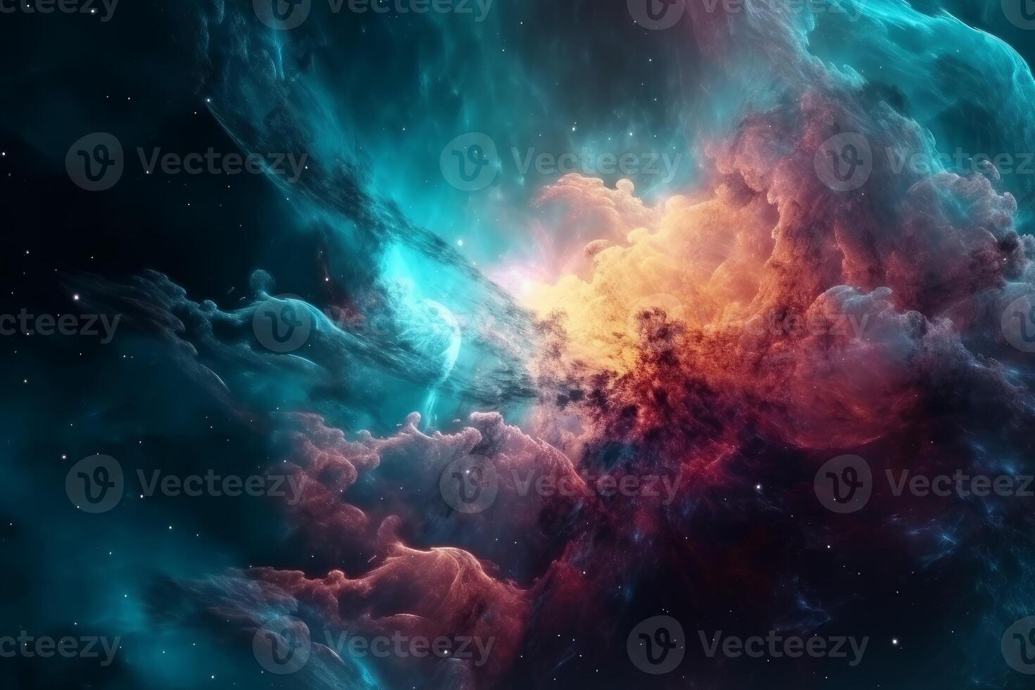 Space nebula colorful. Generate Ai 24115340 Stock Photo at Vecteezy
