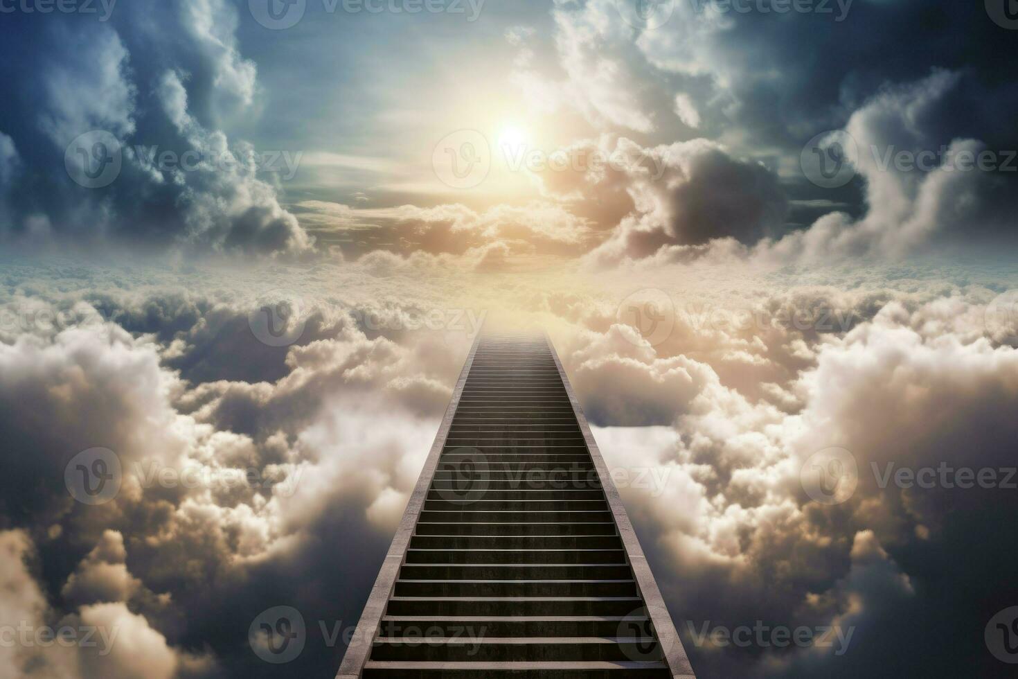 Stairway heaven. Generate Ai photo