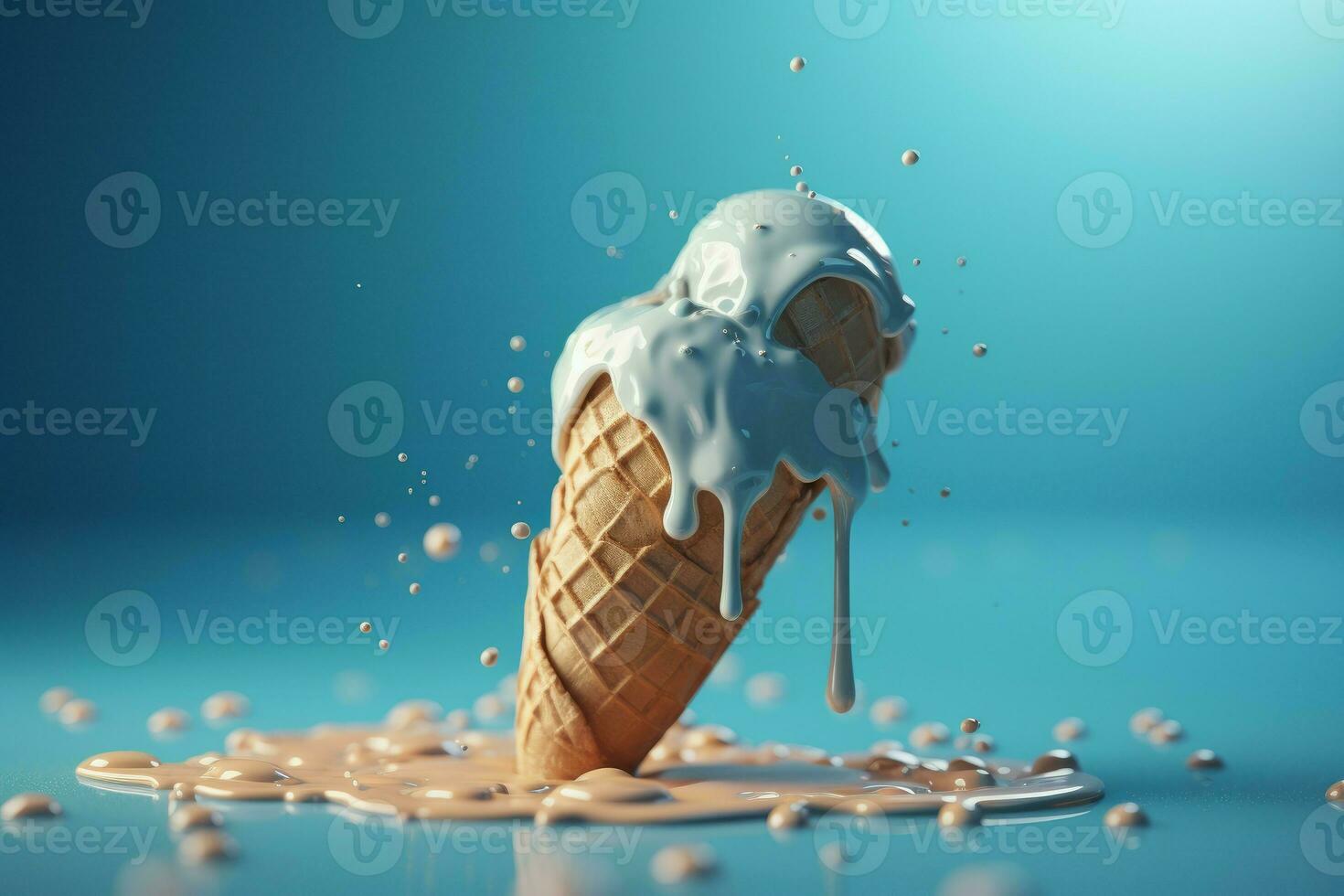 Ice cream cone soft. Generate Ai photo