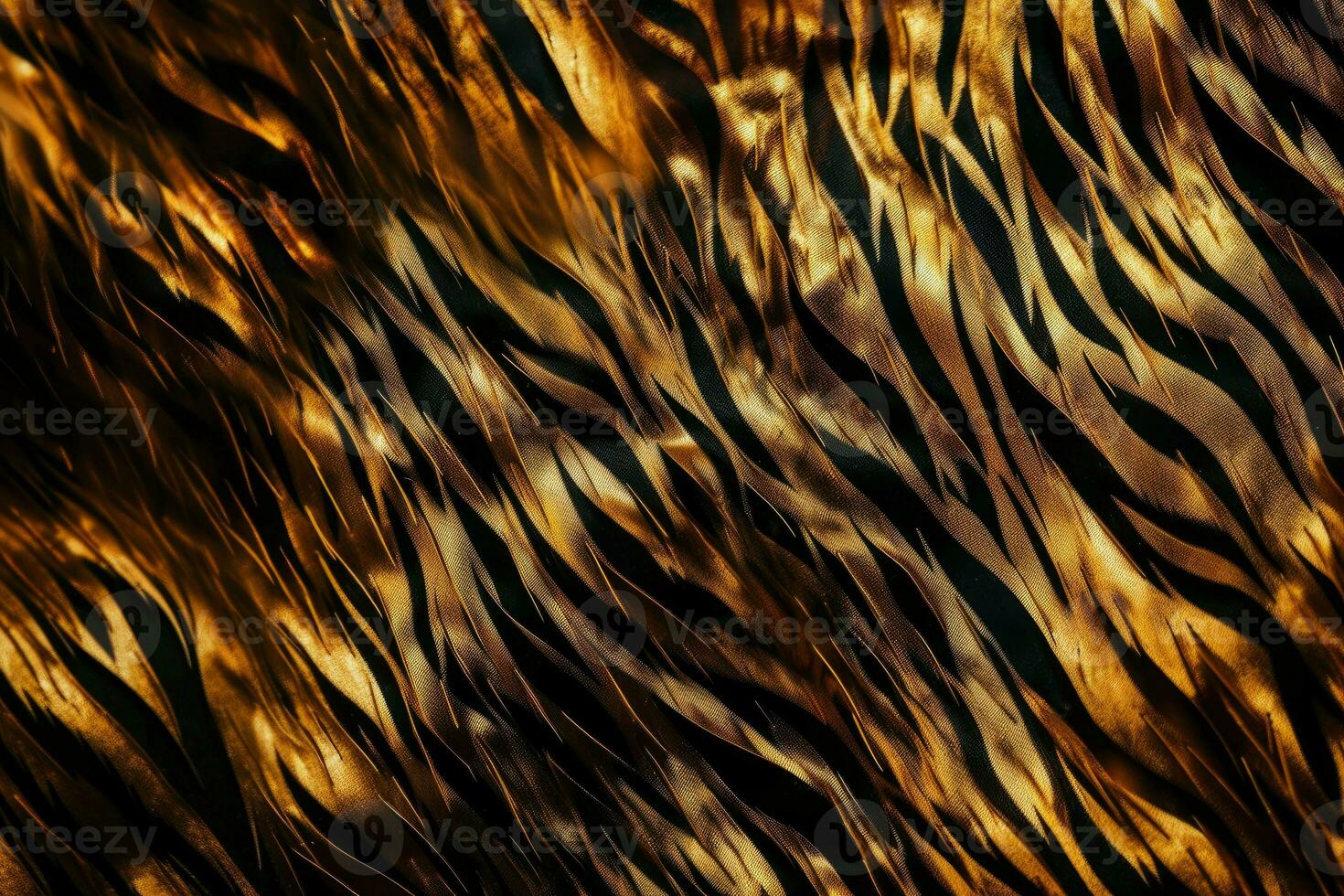 Tiger fur background pattern. Generate Ai photo