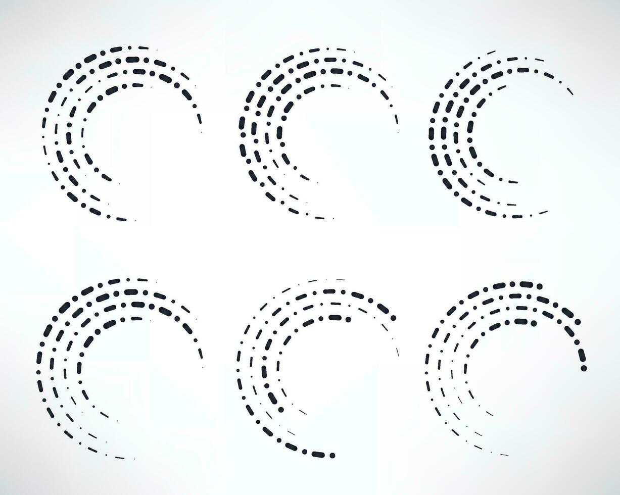 halftone circle logo icon vector template. Halftone circle logo