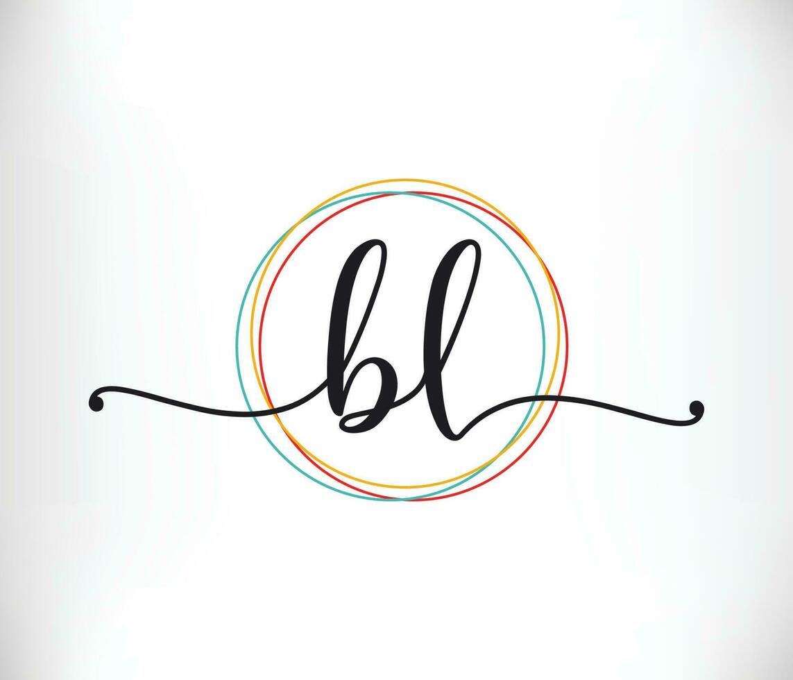 Premium Vector | Letter lb or bl monogram logo suitable for any business  with lb or bl initials