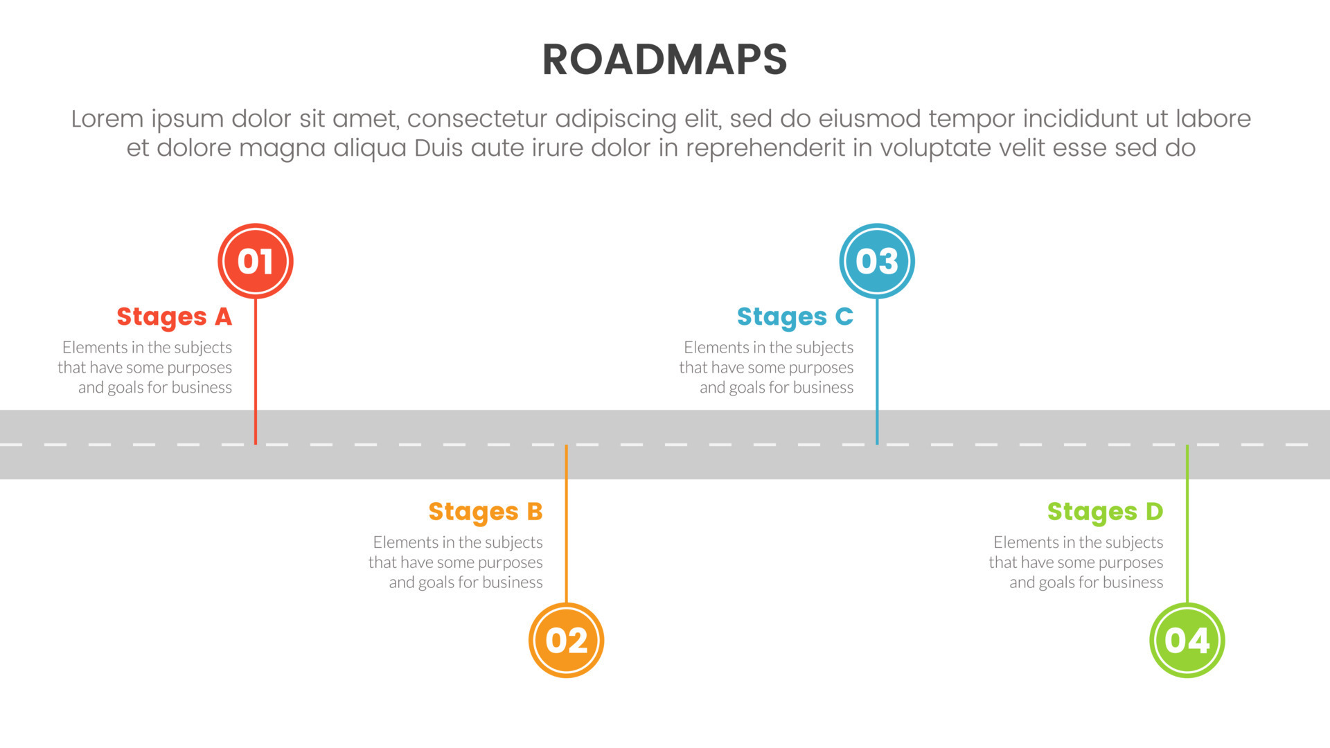business roadmaps process framework - Business Roadmaps Process Framework Infographic 3 Stages With Small Circle Points On Timeline And Light Theme Concept For Slide Presentation Free Vector 