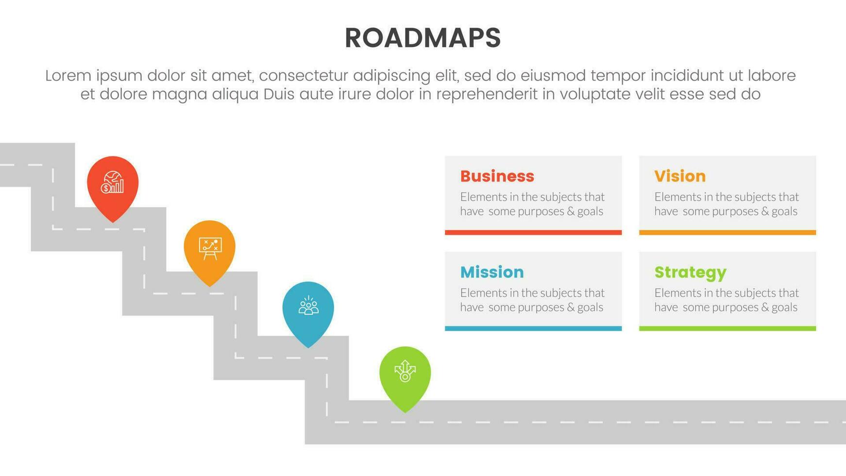 negocio hojas de ruta proceso marco de referencia infografía 3 etapas con escalera o escalera y ligero tema concepto para diapositiva presentación vector