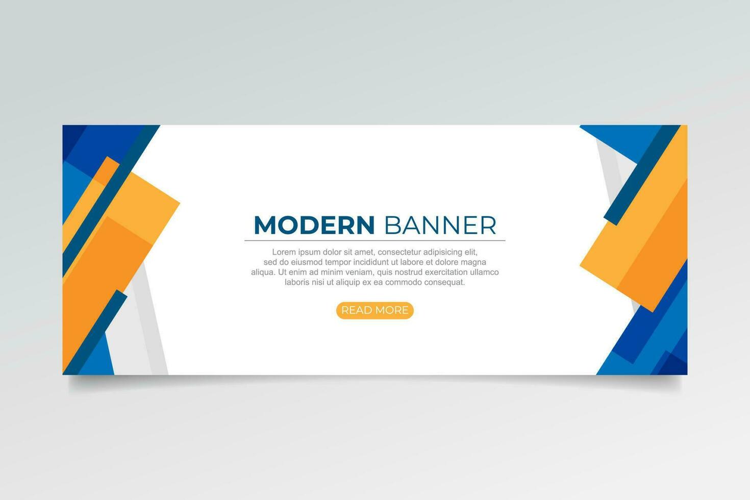 Abstract banner with modern shapes vector