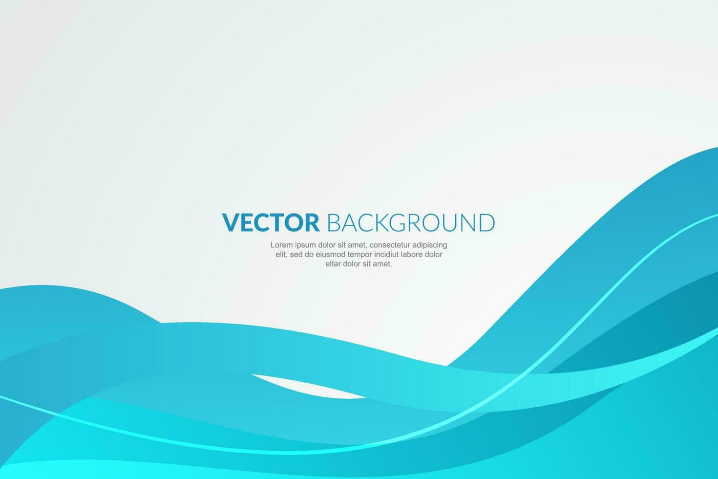 Modern wavy business style background vector