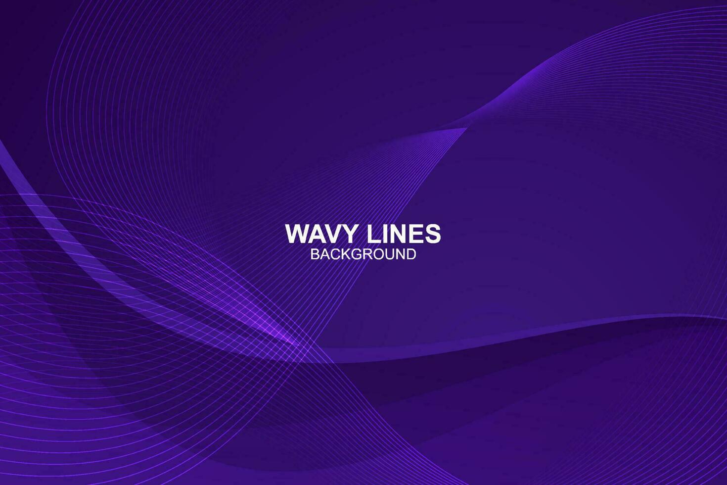 Abstract wavy lines background in vector design