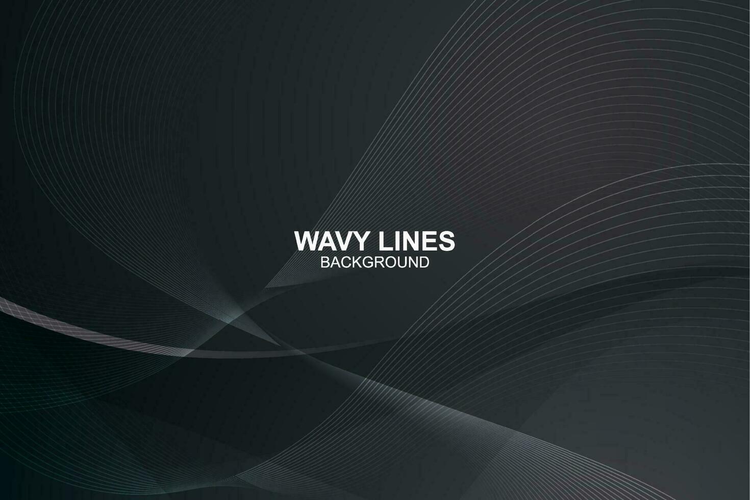 Abstract wavy lines background in vector design