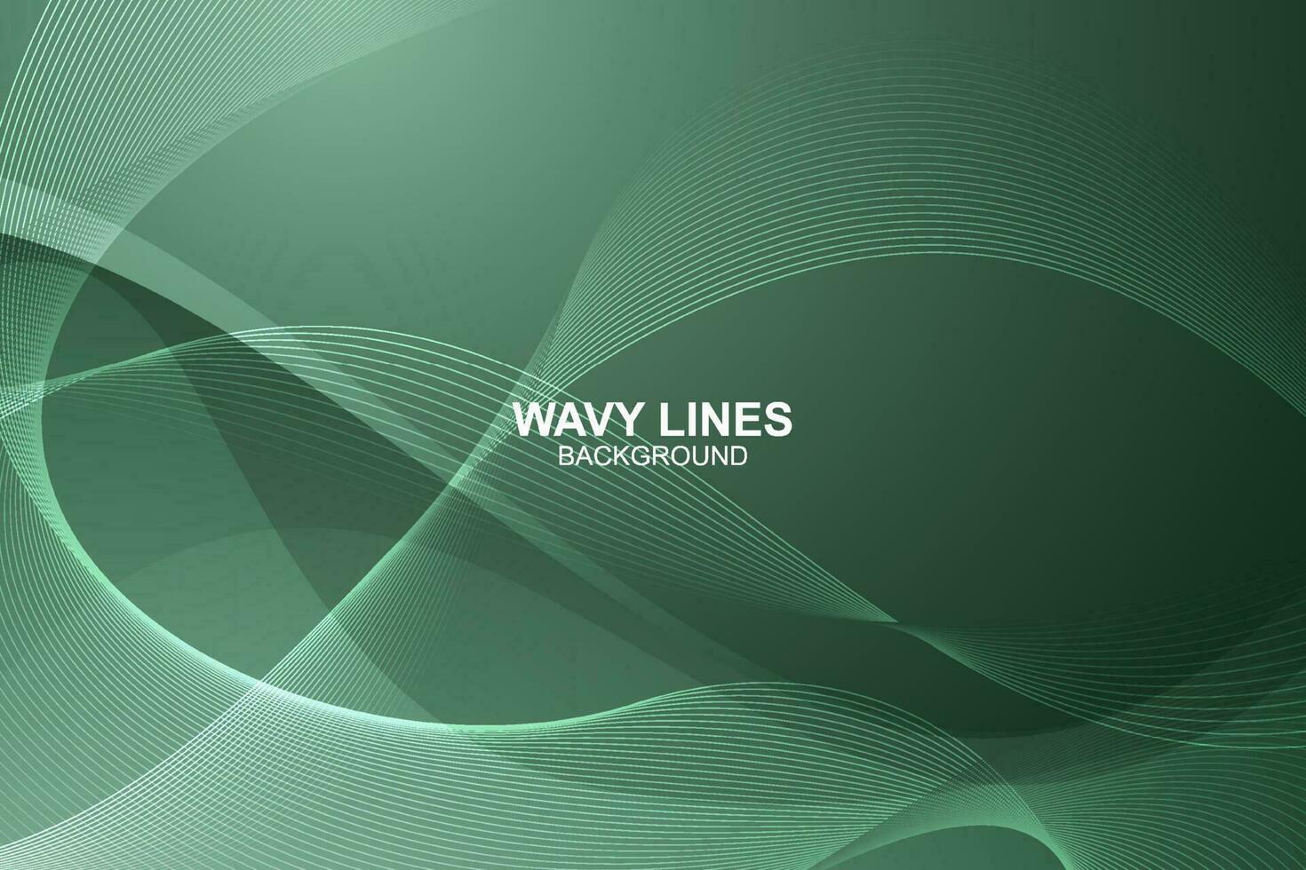Abstract wavy lines background in vector design