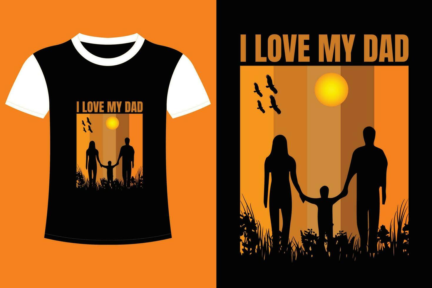 Father Day T-shirt Design. Dad day t-shirt design. vector