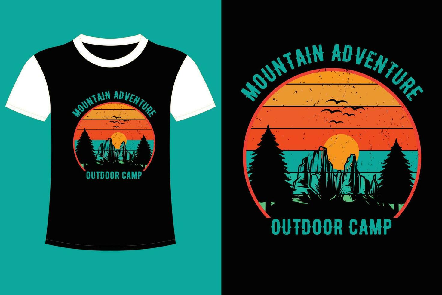 Adventure T-shirt Design. vector