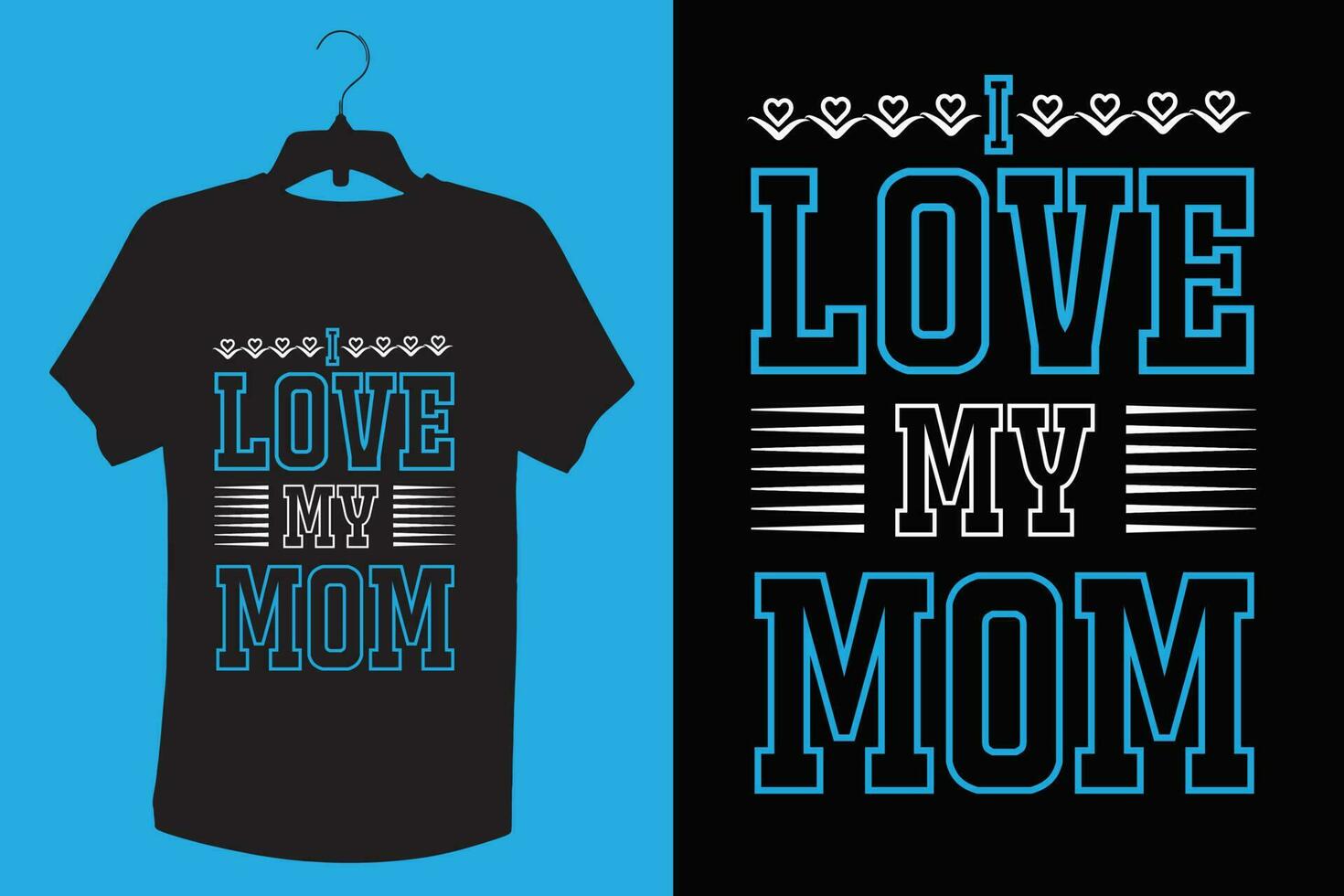 Mom and Dad t shirt design. vector