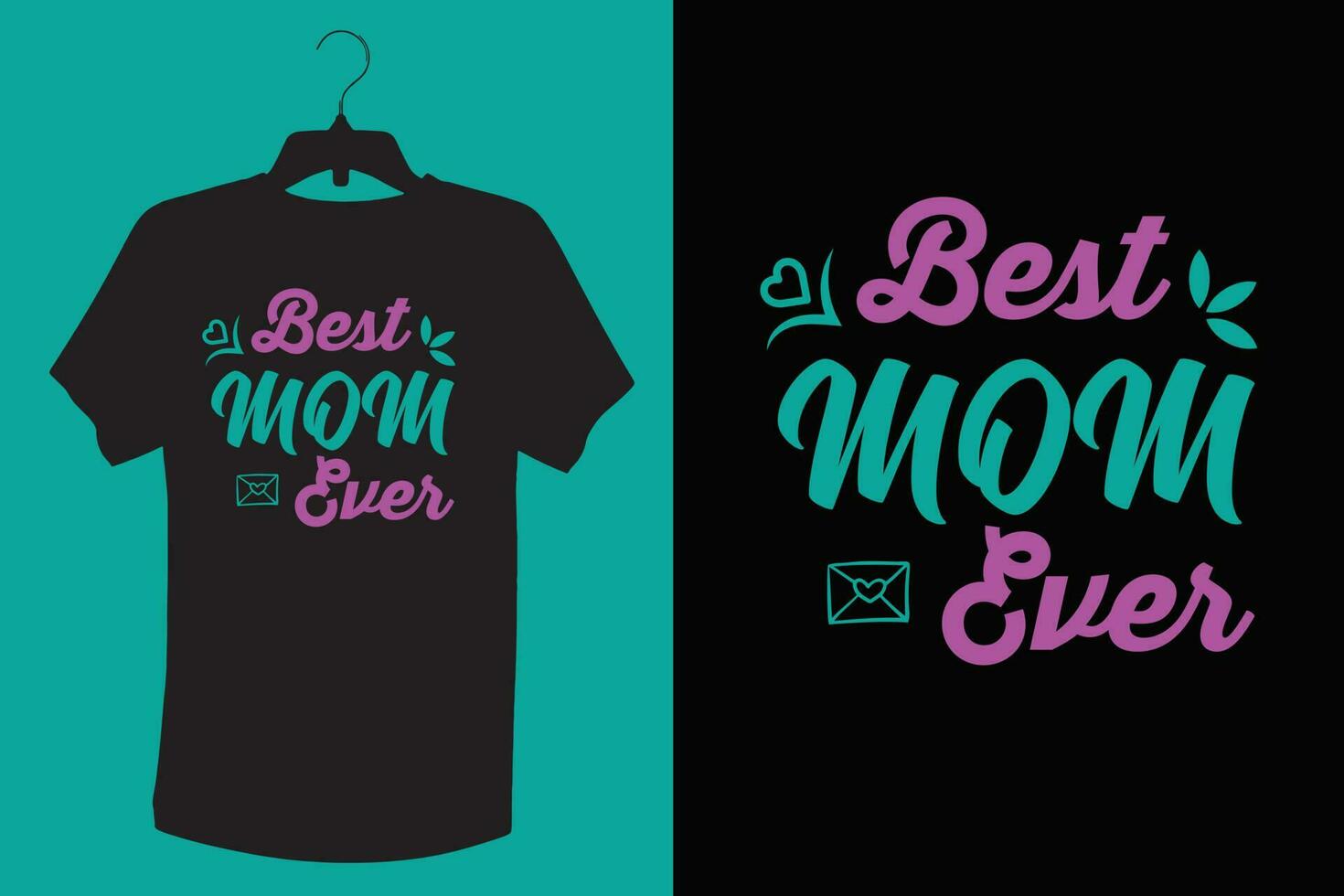 Mom and Dad T shirt design. vector