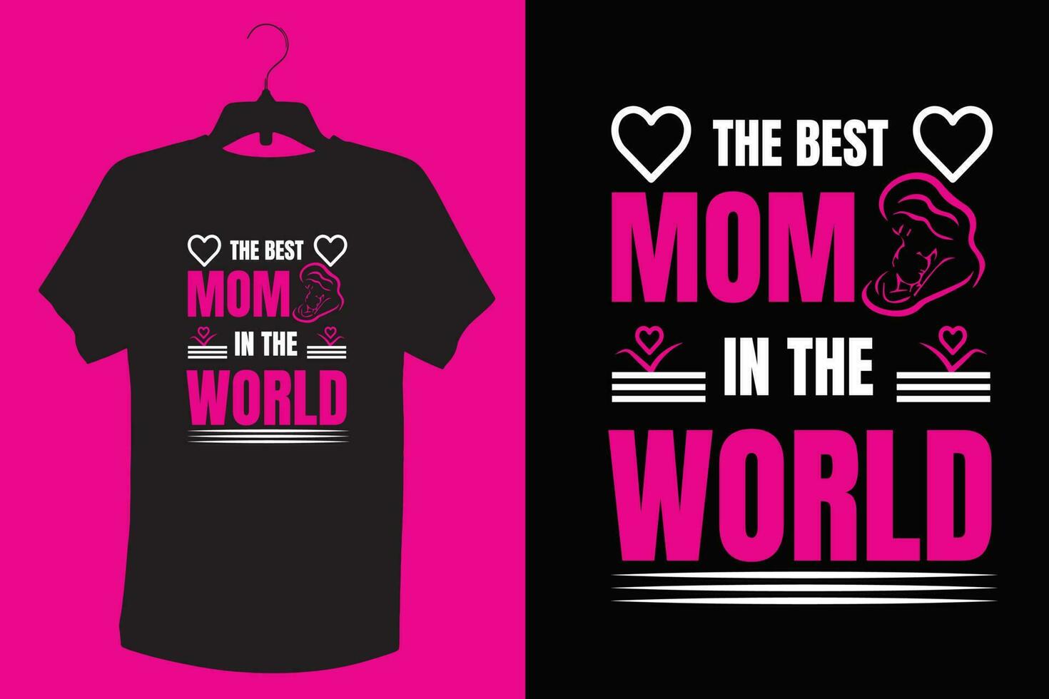 Mom and Dad t shirt design. vector