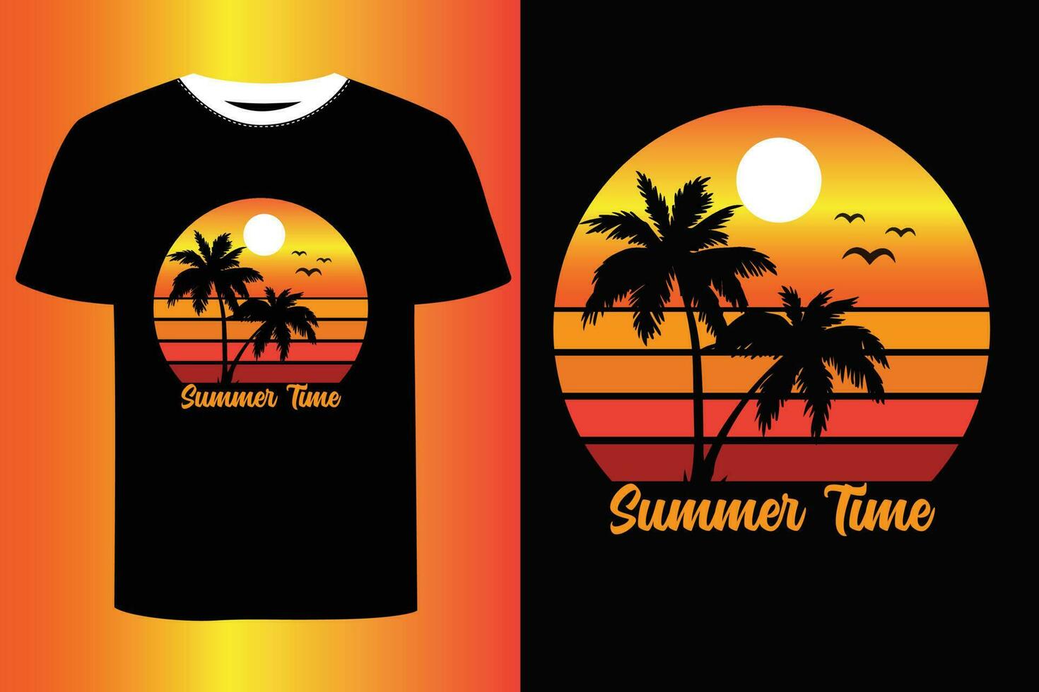 Summer T-shirt Design. vector