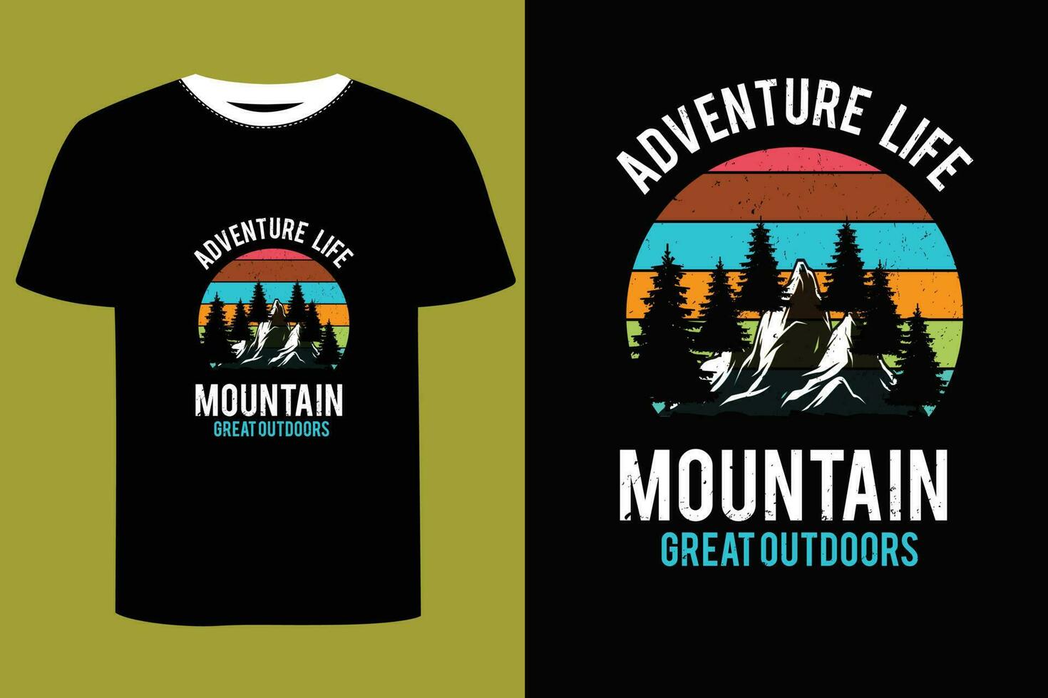 Mountain T-shirt Deesign. vector