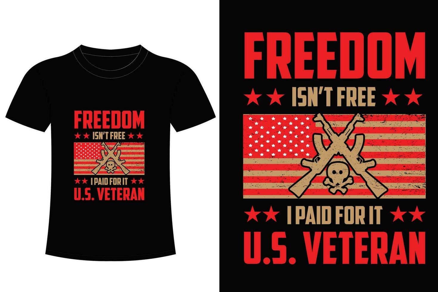 USA Freedom T shirt Design. vector