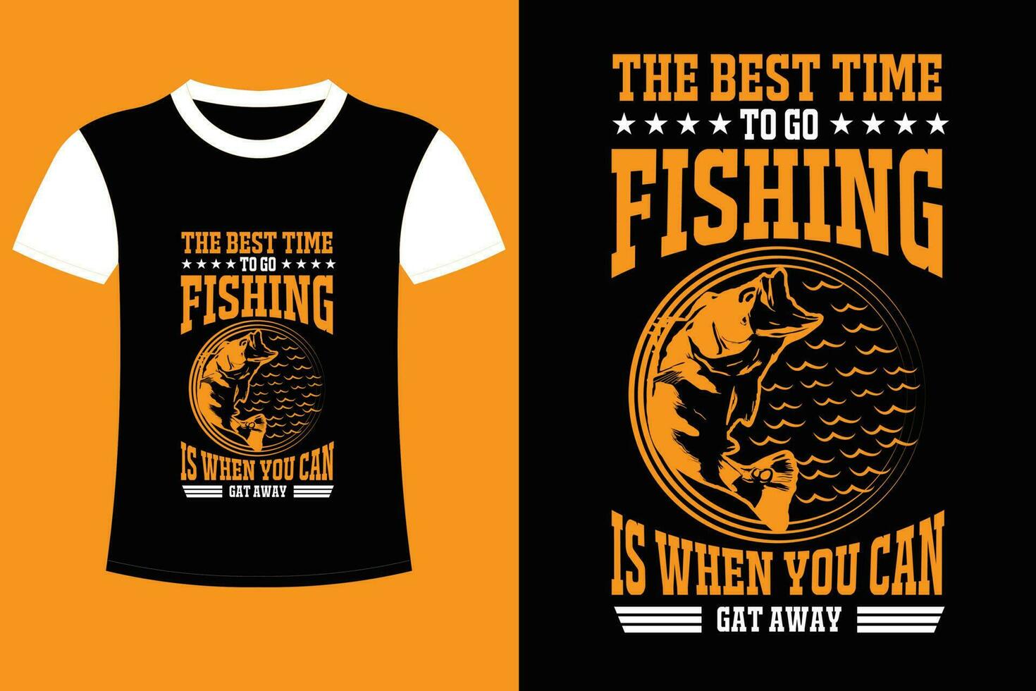 Fishing T-shirt Design. vector