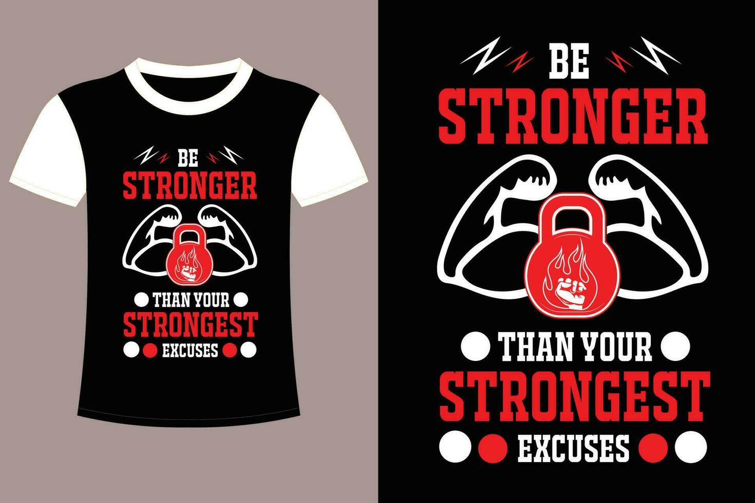 fitness T shirt Design. vector
