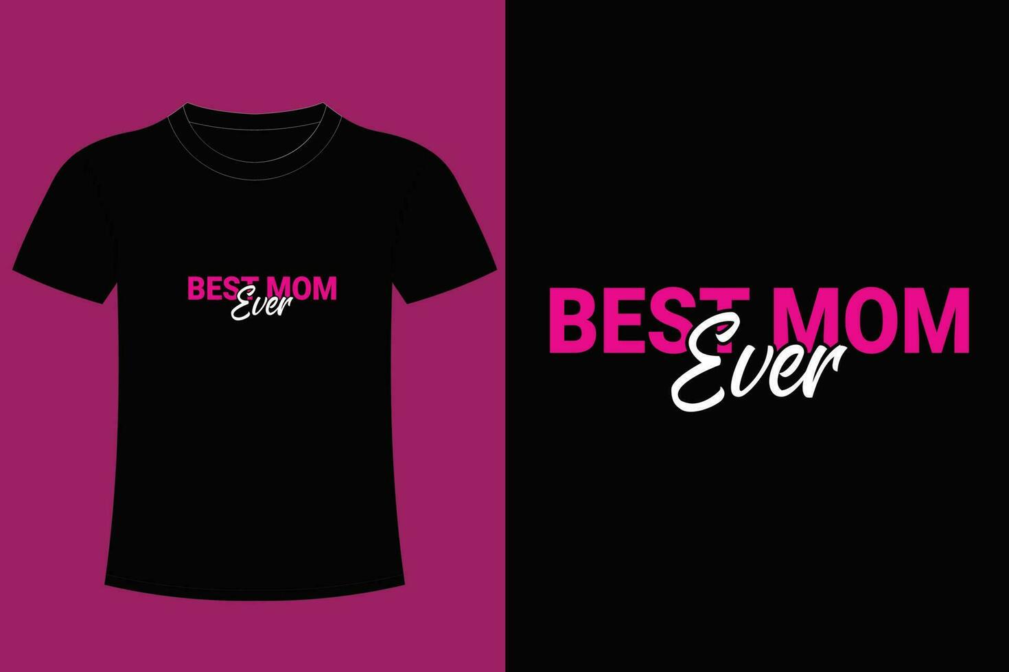 Mom day t shirt design. vector