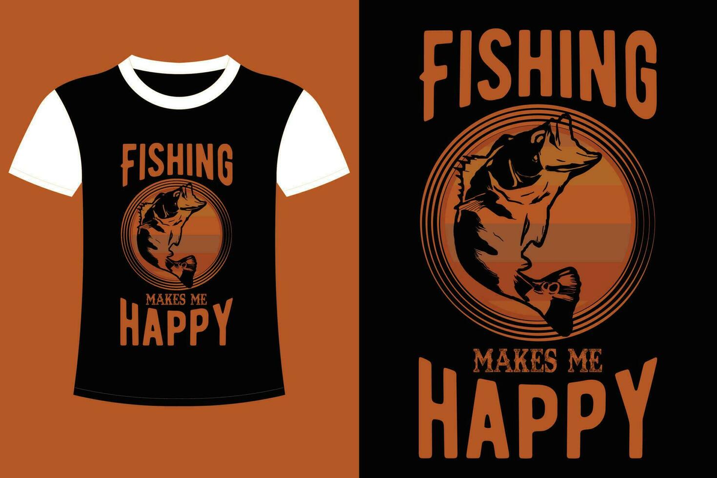 Fishing T-shirt Design. vector