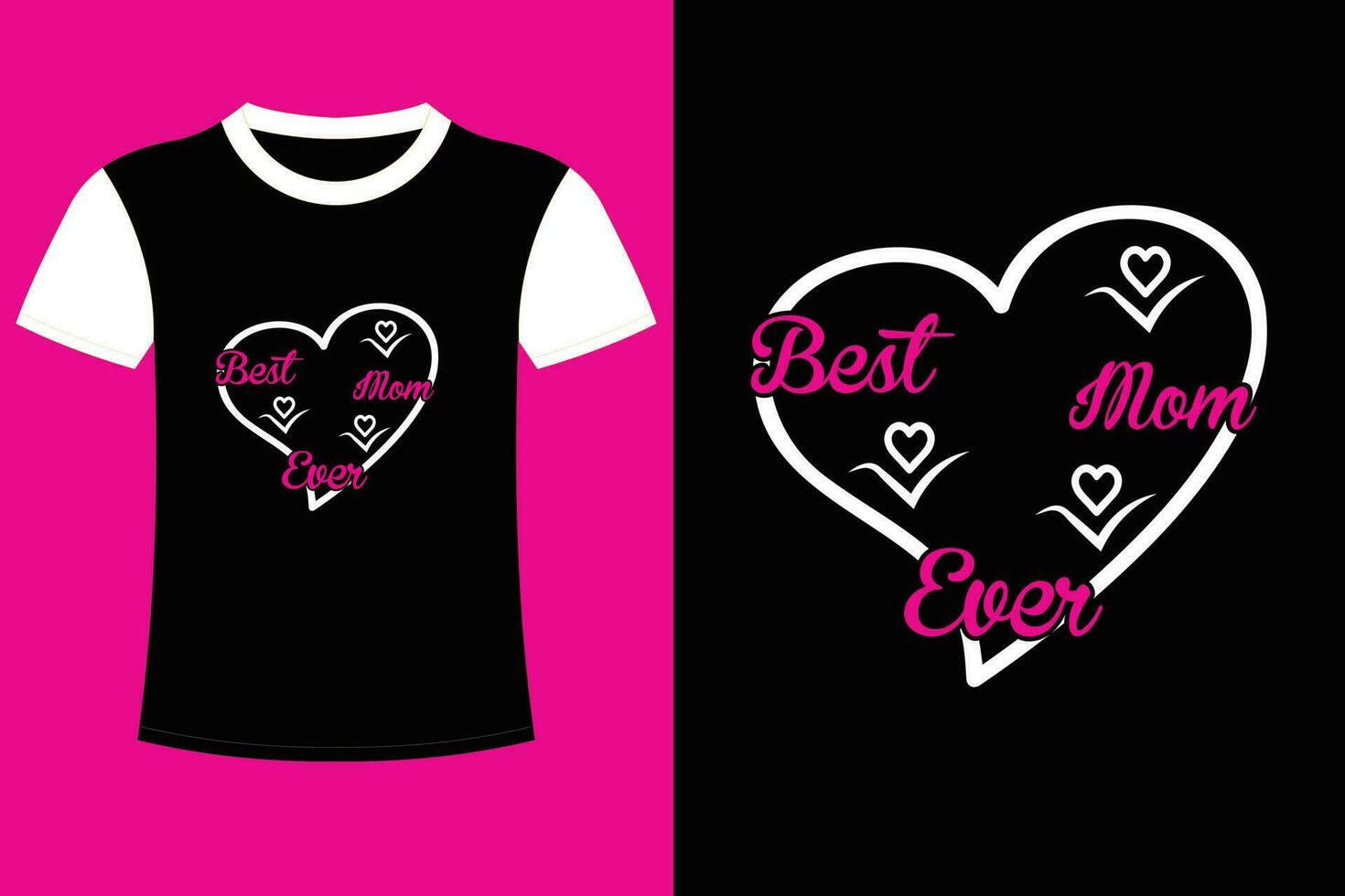 Mom day t shirt design. vector