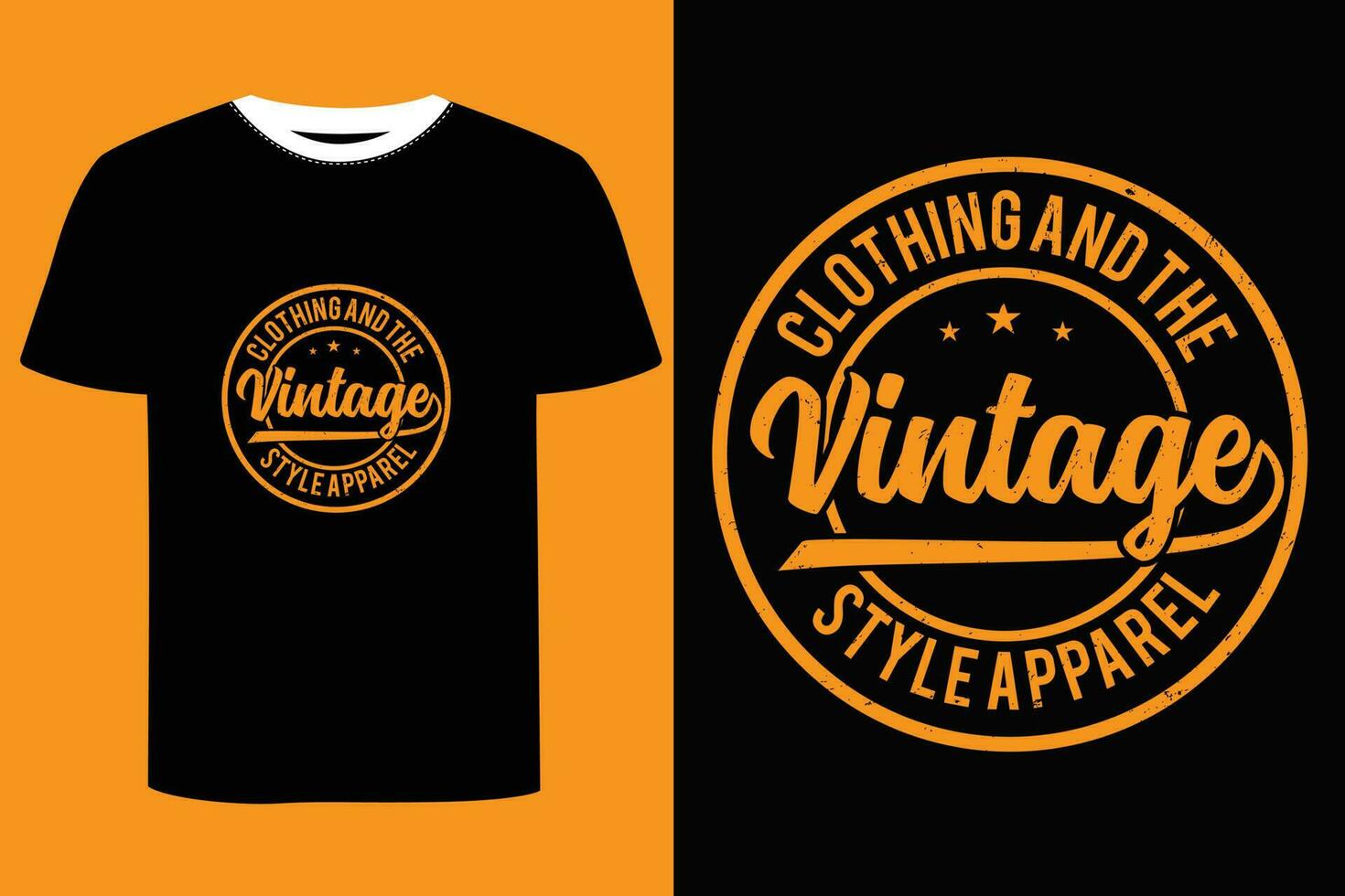Vintage T-shirt Design. vector