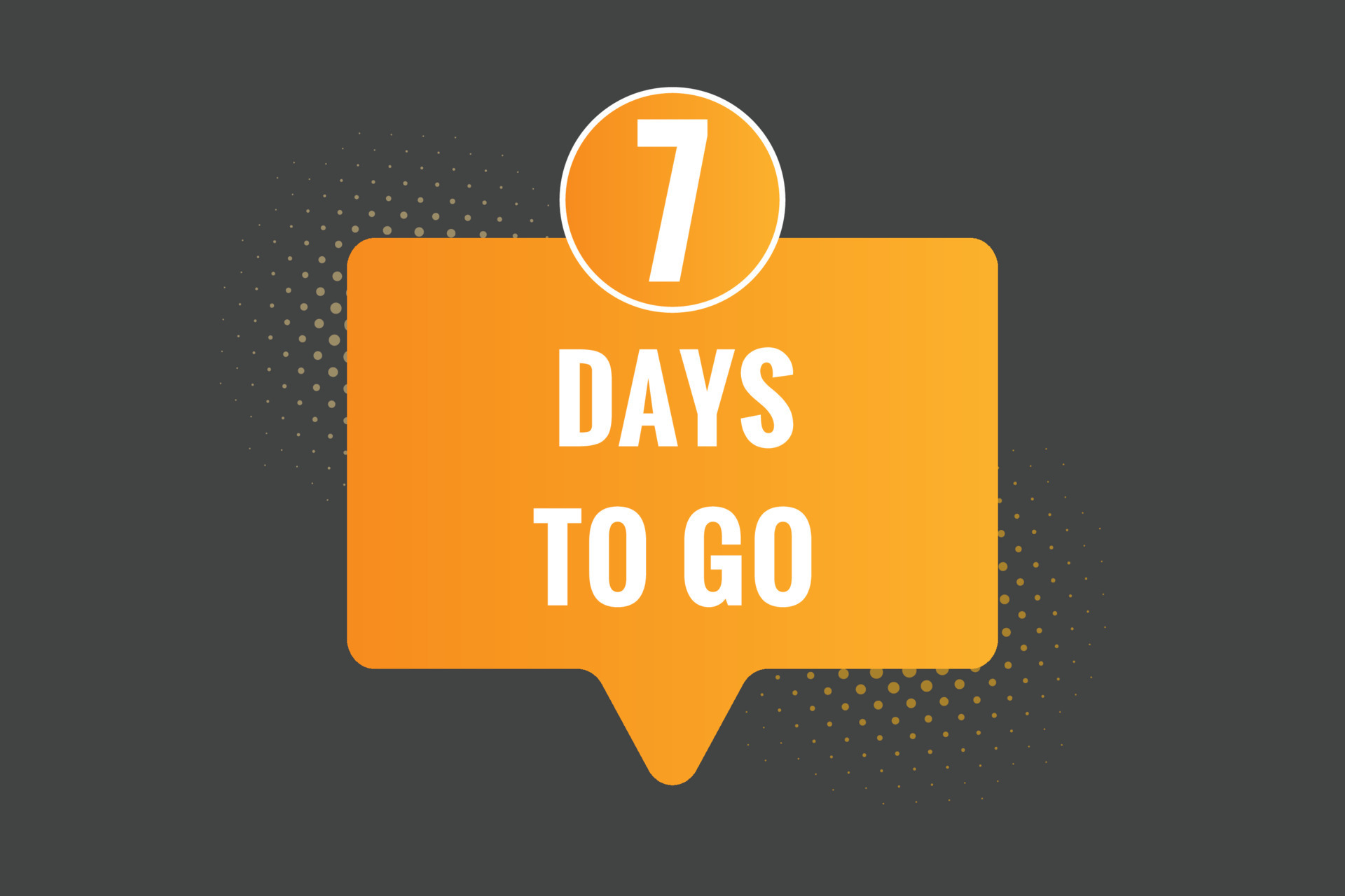 7 Days To Go Text Web Button Countdown Left 7 Day To Go Banner Label 7-days-to-go-text-web-button-countdown-left-7-day-to-go-banner-label