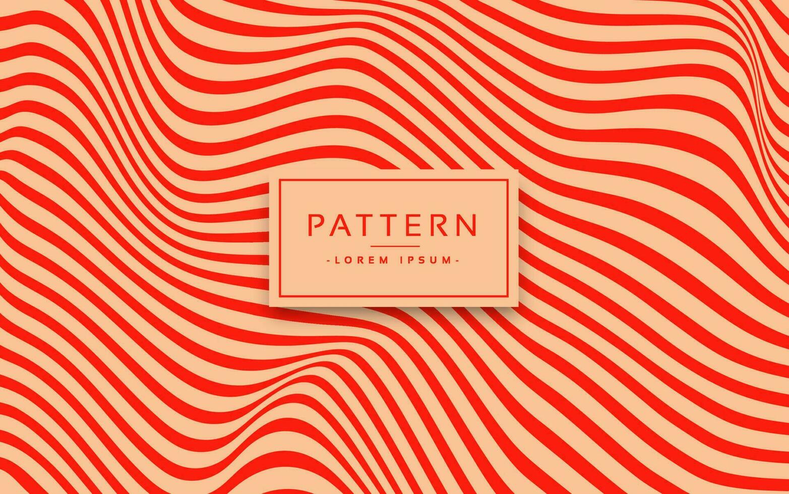 olas sin costura patrón, vector curva líneas resumen repetir fondo, rojo de colores rítmico ondas.
