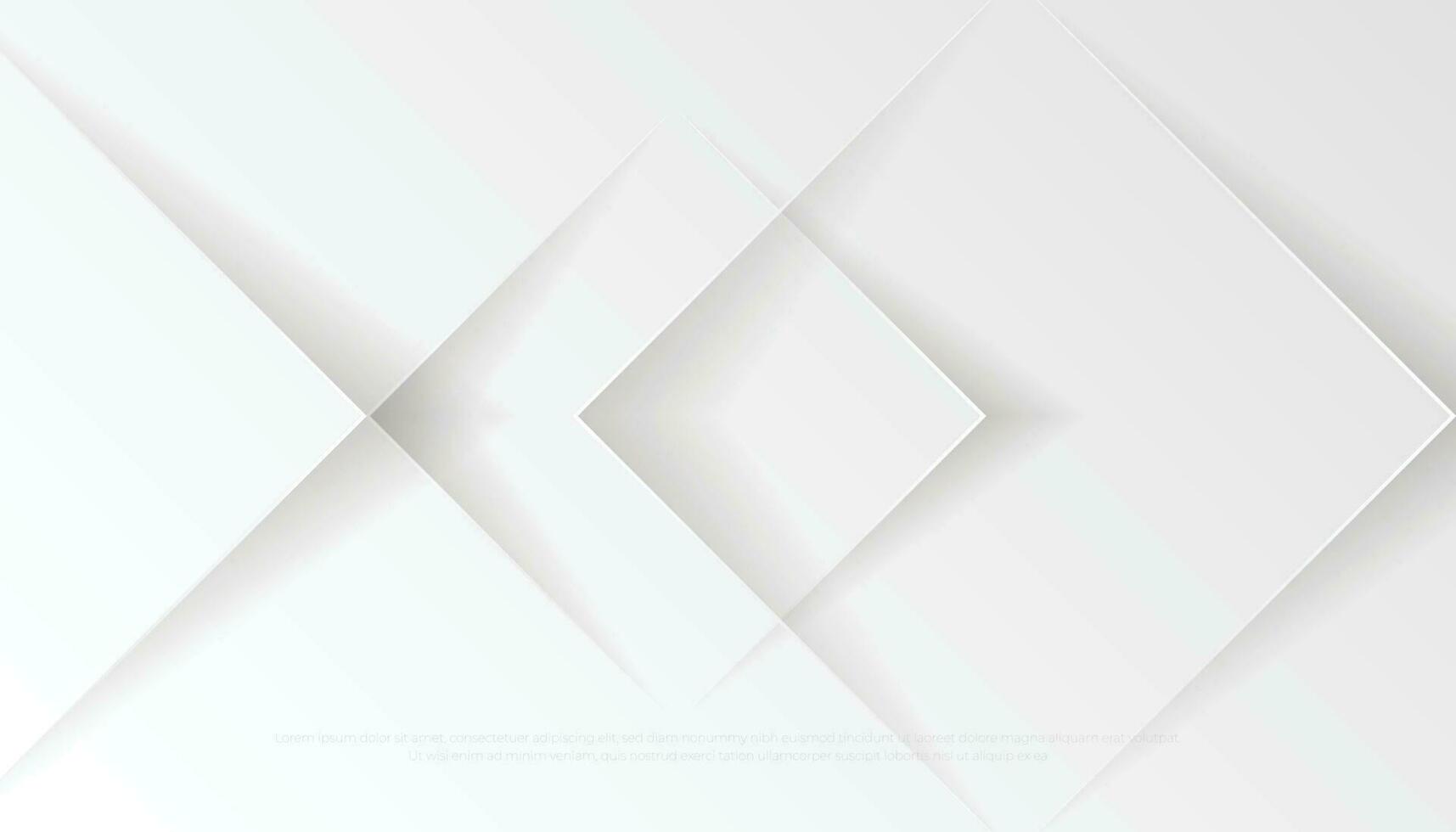 White gray abstract technology background, premium futuristic geometric shapes. Vector illustration