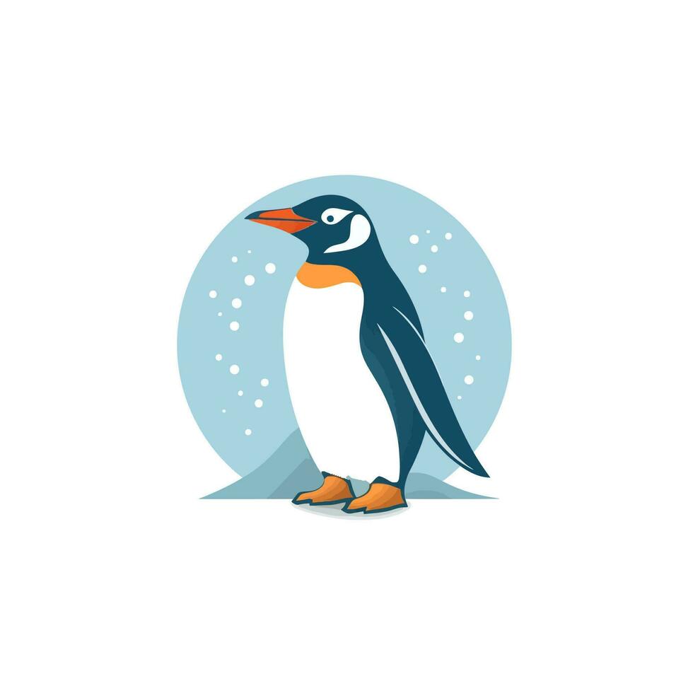 Penguin head logo vector - Bird Brand Symbol