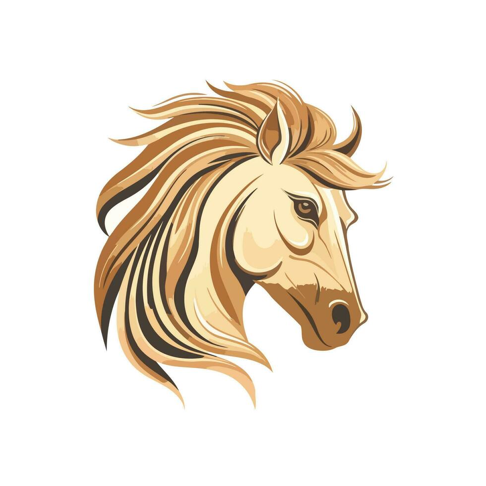 caballo cabeza logo vector - animal marca símbolo