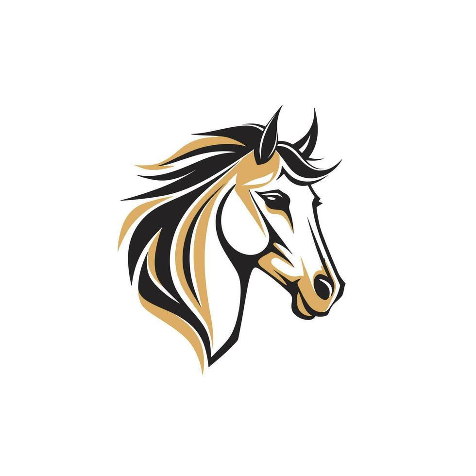 caballo cabeza logo vector - animal marca símbolo